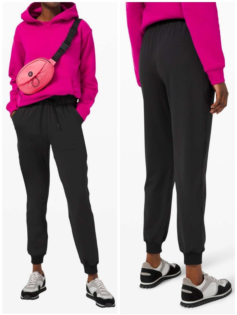 Lululemon Keep Moving Black High Rise Luxtreme Jogger Pants